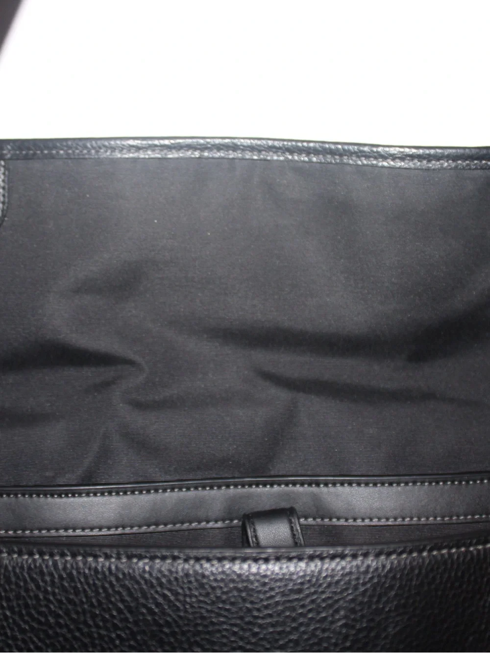 Coach Sullivan Portfolio Brief C9875 Black Pebbled Leather Messenger Laptop Bag